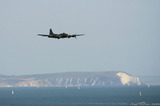A8V7504 B-17G Flying Fortress in front of Isle of Wight
